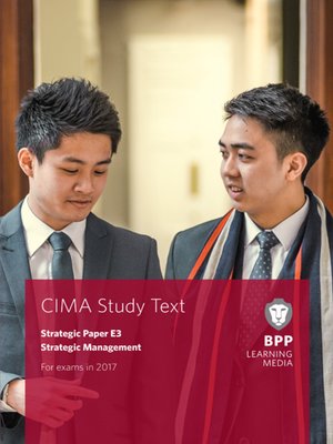 cover image of CIMA E3 Strategic Management: Study Text